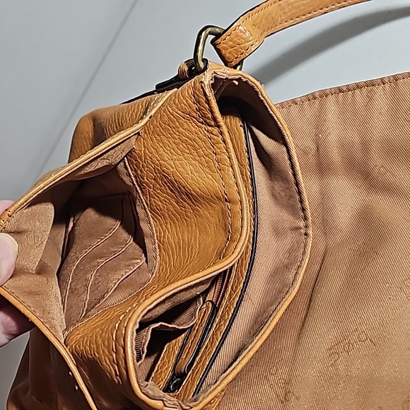 B.O.C. Born Concept Soft leather Camel brown crossbody purse handbag VGUC - Picture 11 of 17